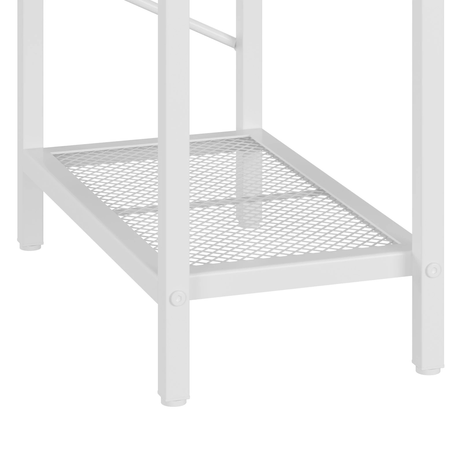 6 Advwin L Shaped Gaming Desk 136cm With Led Lights & Power Outlets White, 6 of 10