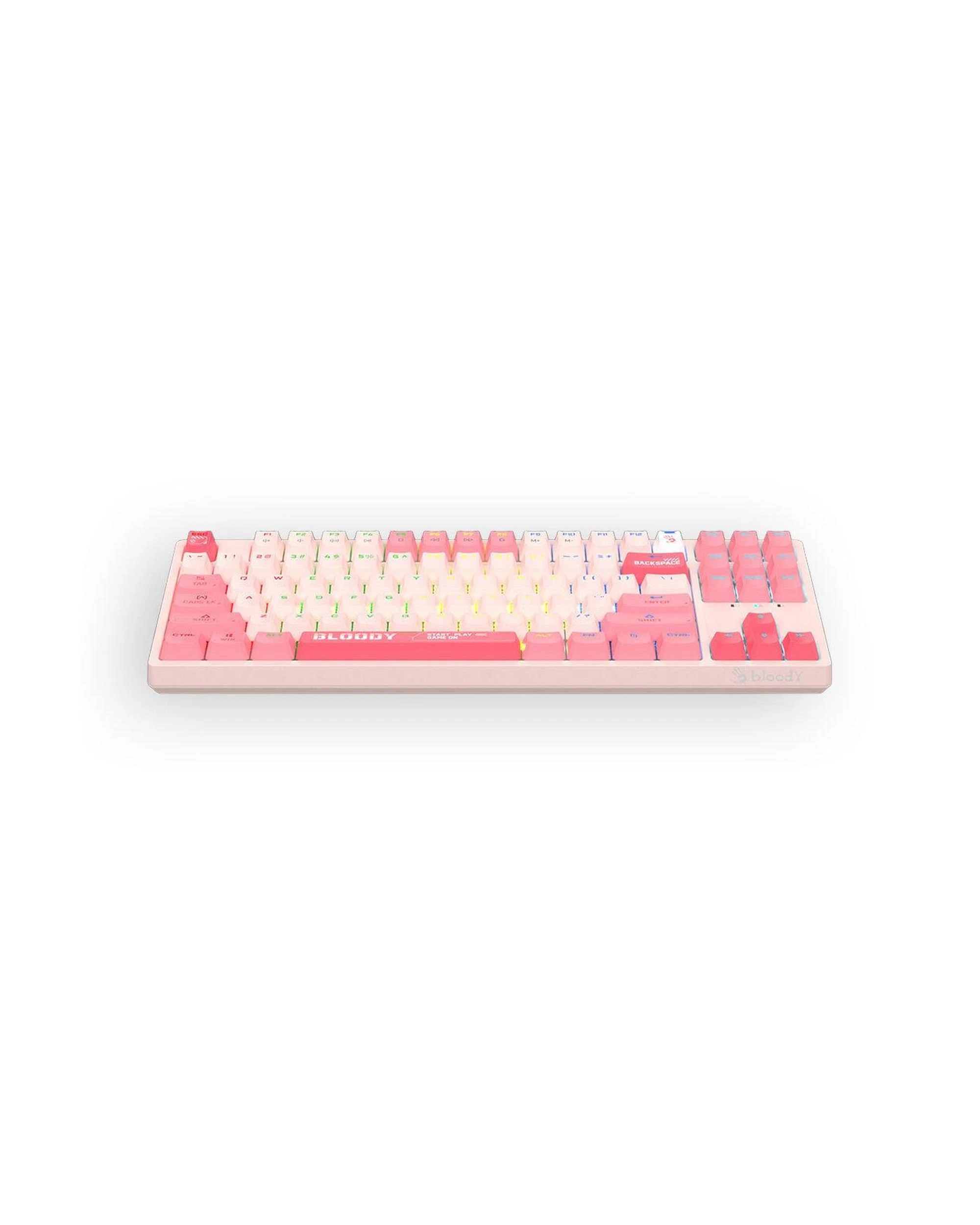 4 Bloody S87 Energy Pink TKL BLMS Mechanical Keyboard, 4 of 4