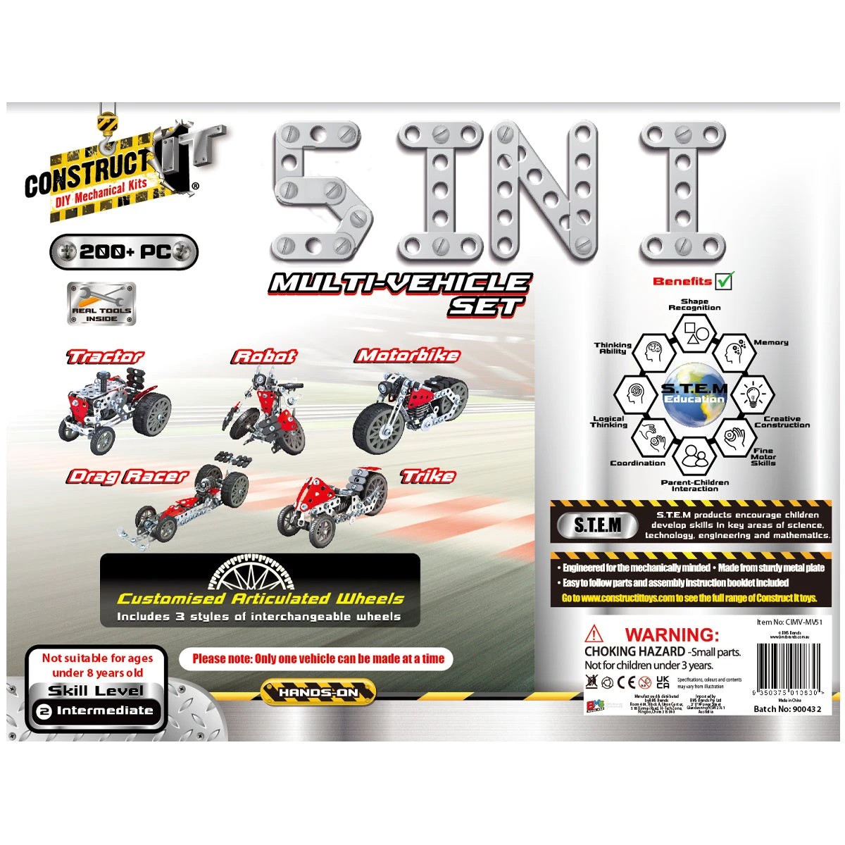 6 Constructit 5 In 1 Multi Vehicle Set, 6 of 8