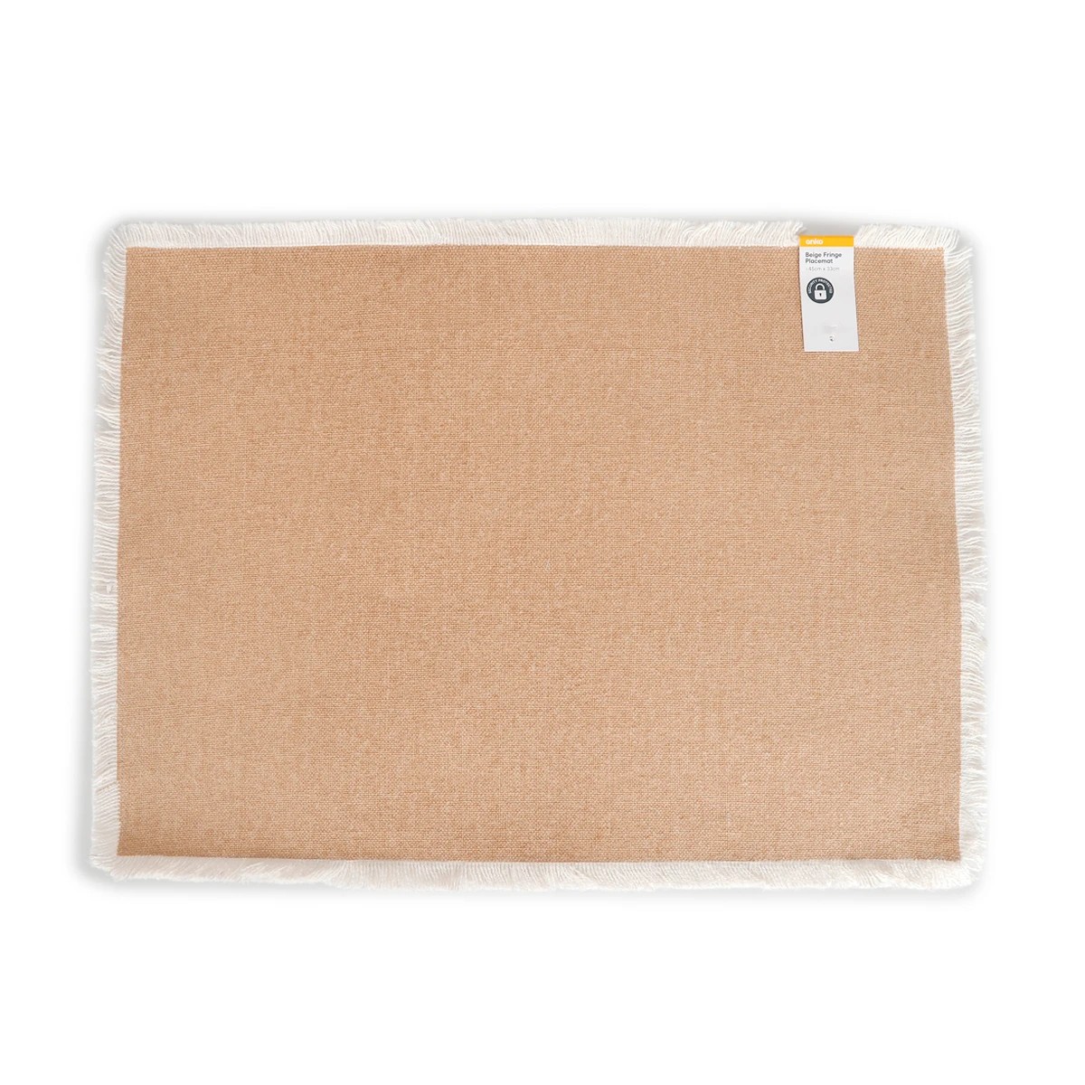 5 Beige Fringe Placemat, 5 of 5