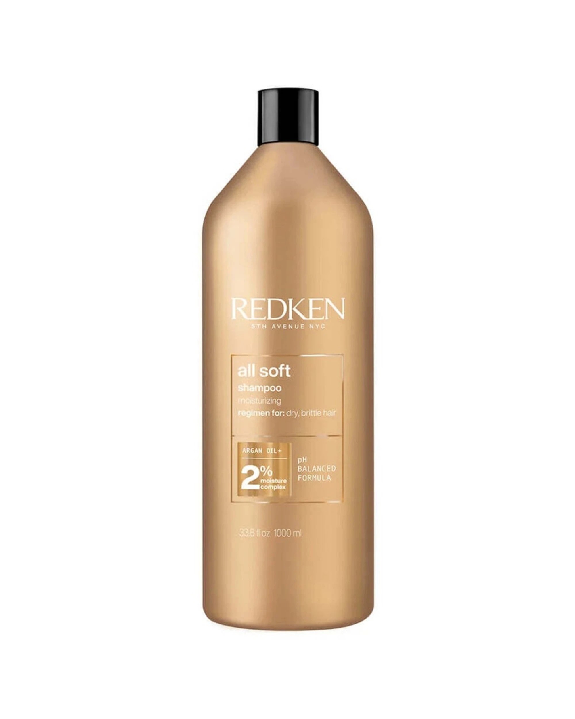 1 Redken Prescriptive Haircare All Soft Shampoo 1000ml For Dry Hair - Gold, 1 of 1