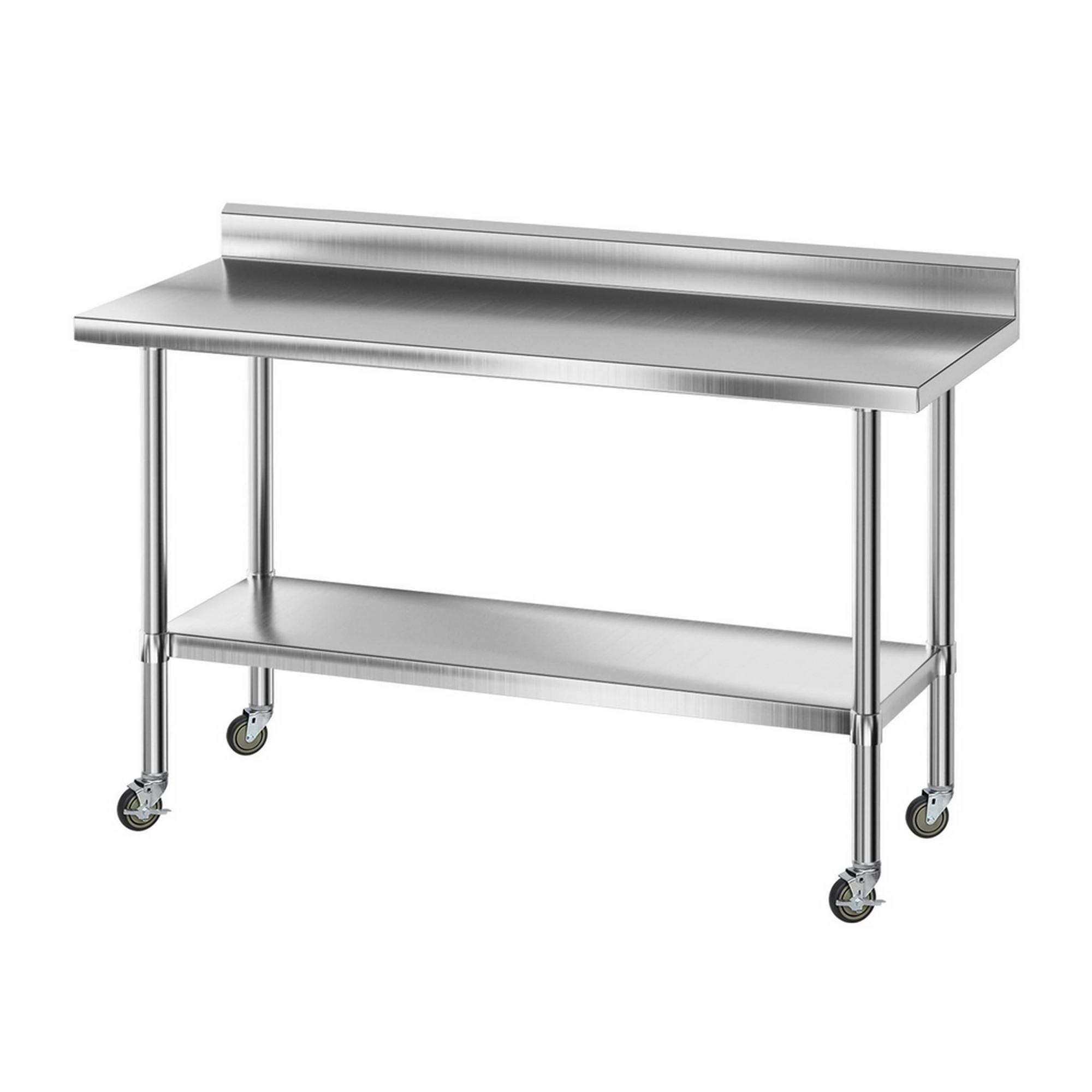 1 Cefito Stainless Steel  Kitchen  Bench w/ Splashback 1500x600MM - Multi, 1 of 2