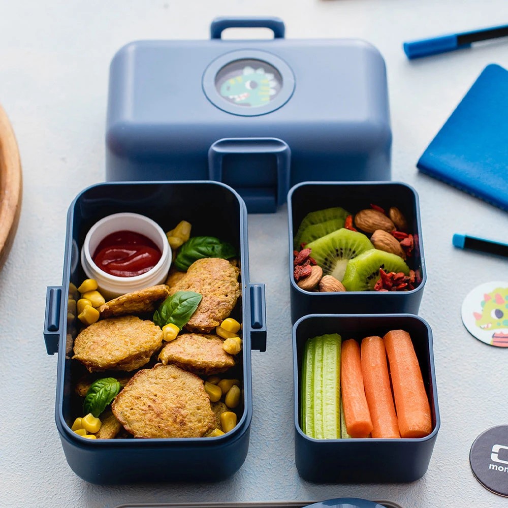 4 Monbento Mb Tresor Kids Bento Box - Blue, 4 of 5