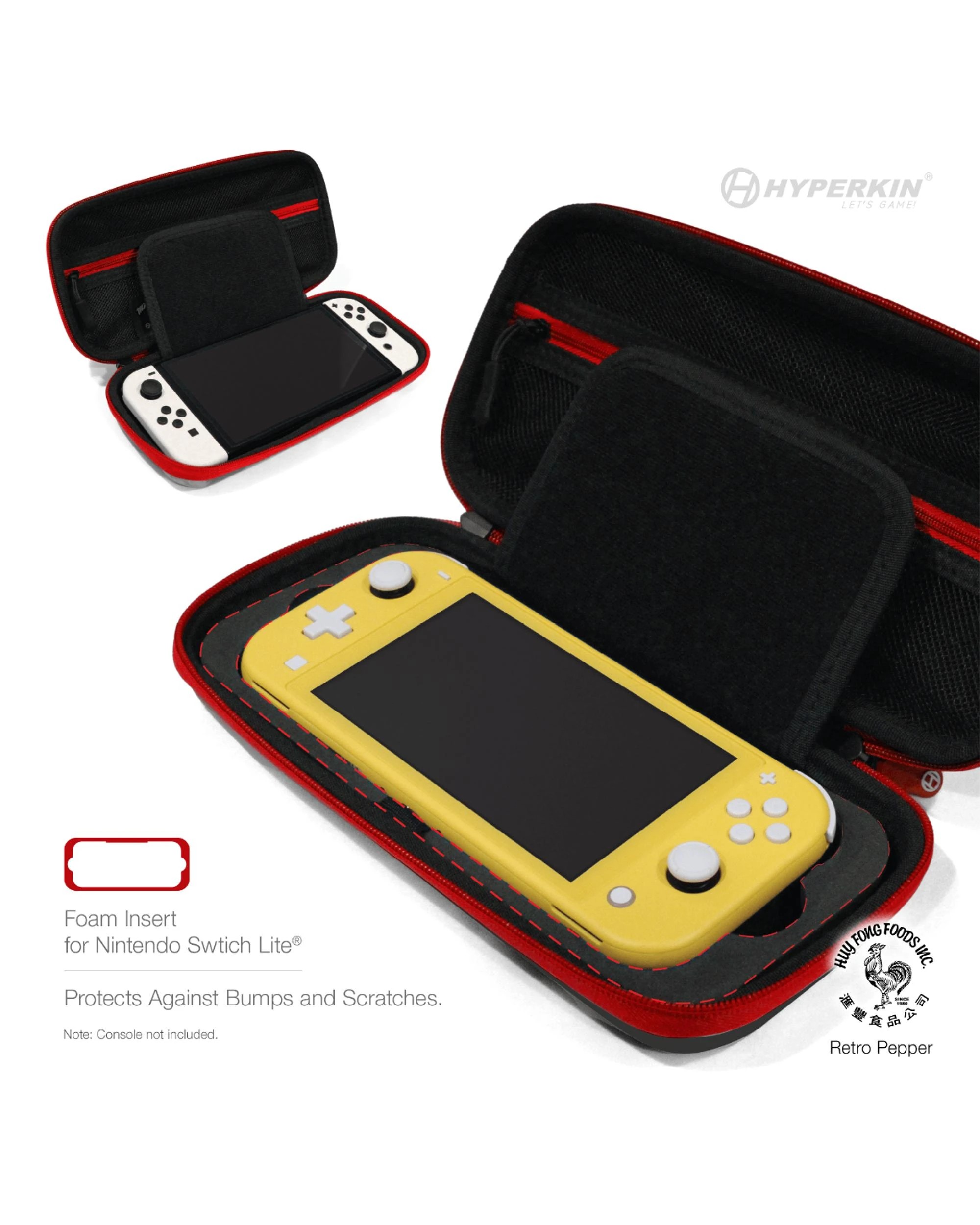 4 Sriracha Retro Pepper Eva Hard Shell Switch Carrying Case Hyperkin, 4 of 8