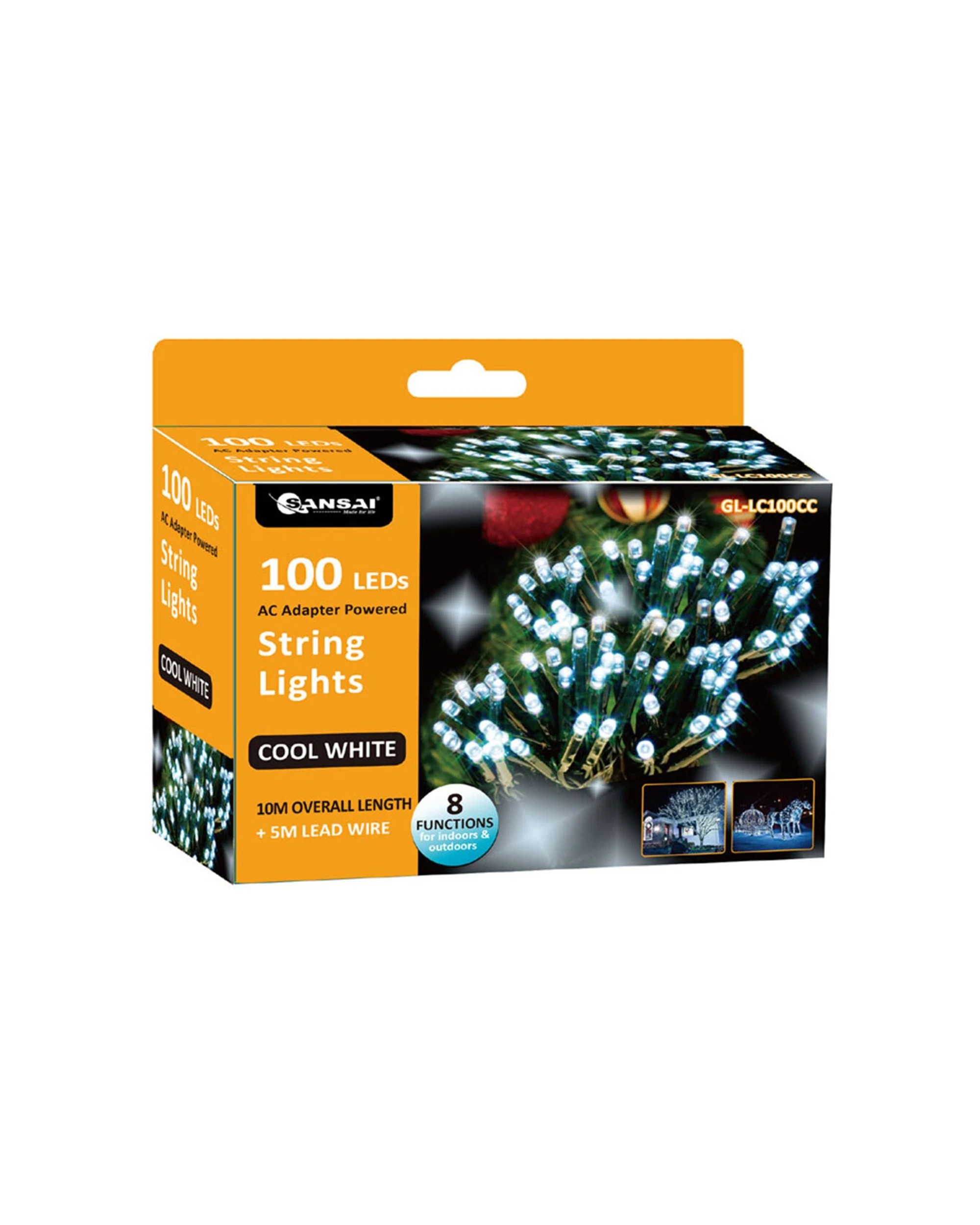 2 Sansai 2x 100 LED Electric Lumini Decorative Christmas String Lights Cool - White, 2 of 3