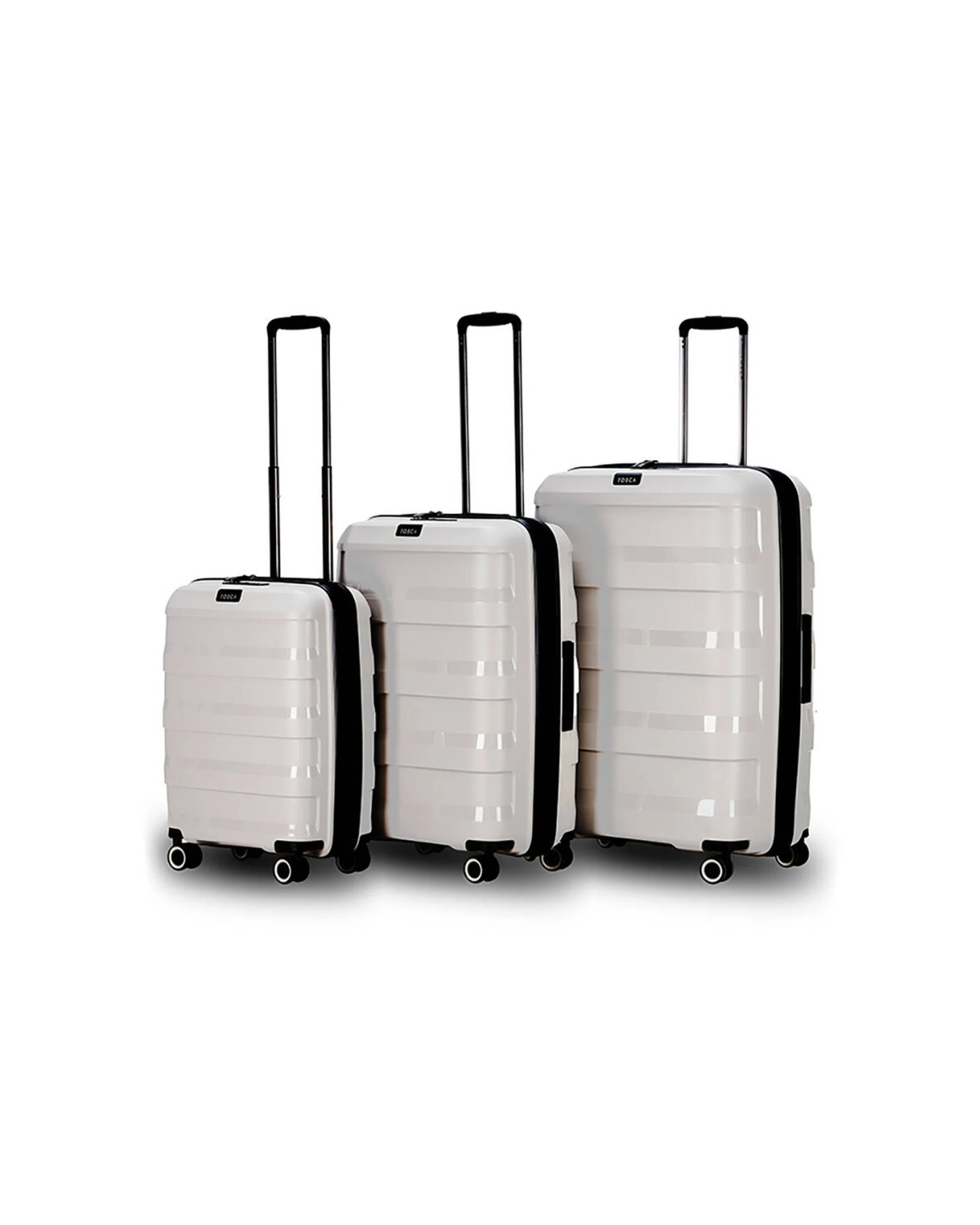 2 Tosca 3Pc Comet Pp Hard Shell Luggage/Suitcase Set - Assorted, 2 of 5