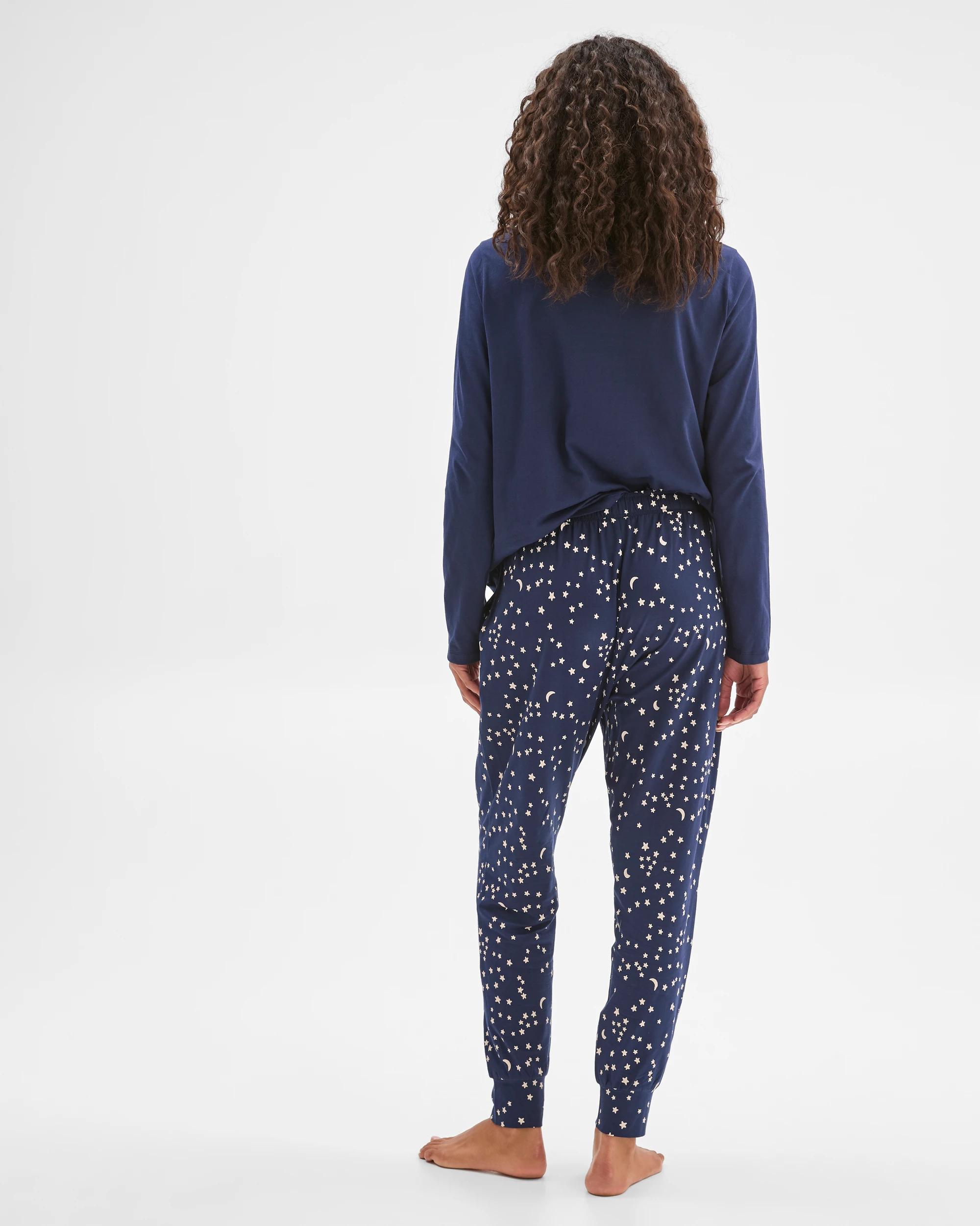 3 Target Woman Australian Cotton Printed Sleep Joggers MOON & STARS, 3 of 6