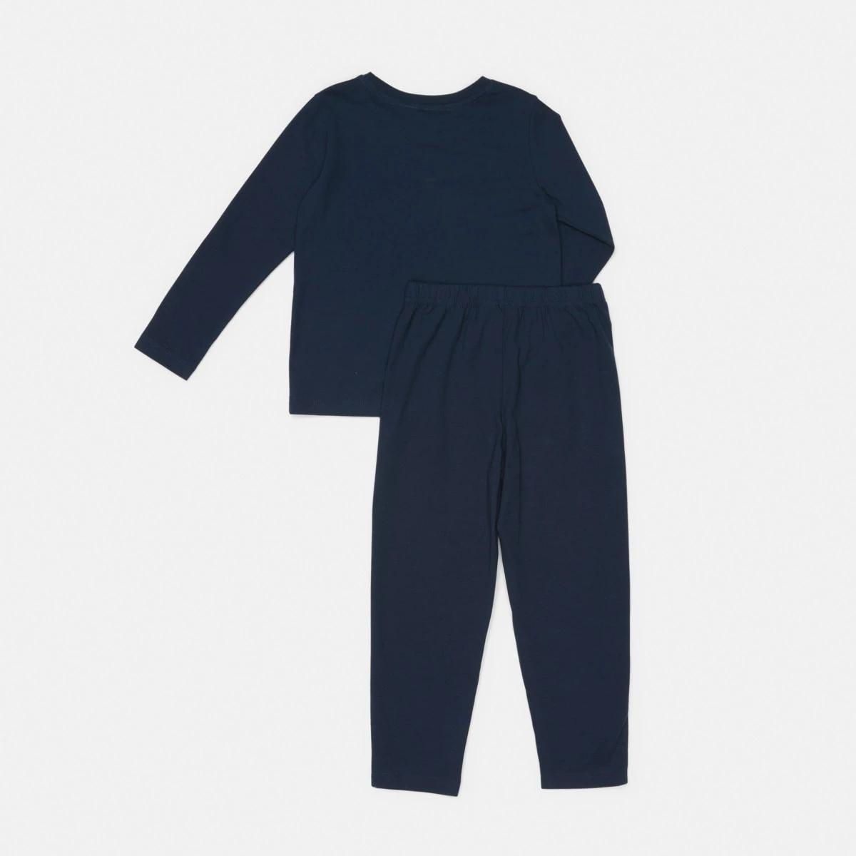 7 Knit Pyjama Set Nvy Digger, 7 of 9