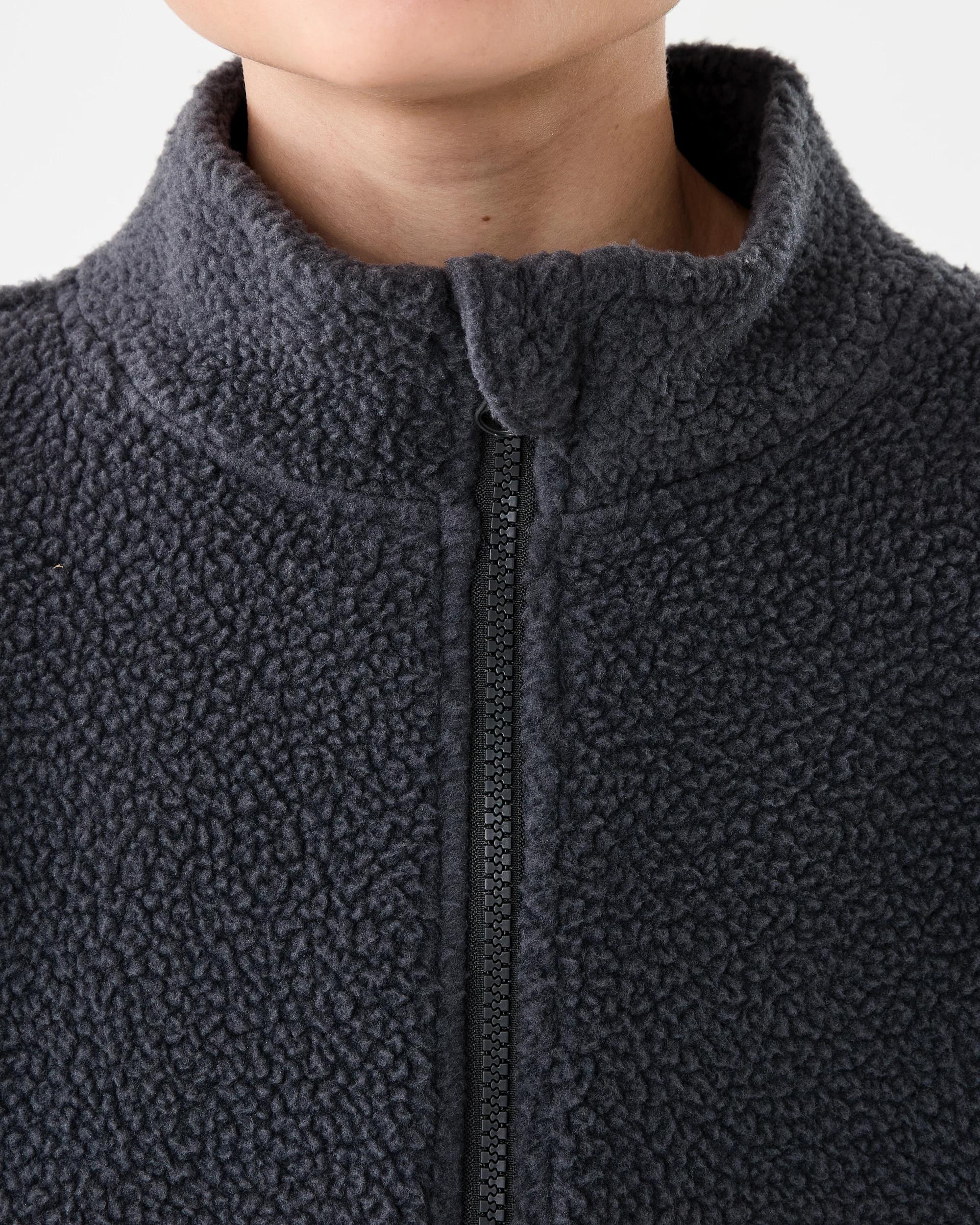 4 Polar Fleece Quarter Zip Sweatshirt Blk Sand, 4 of 8