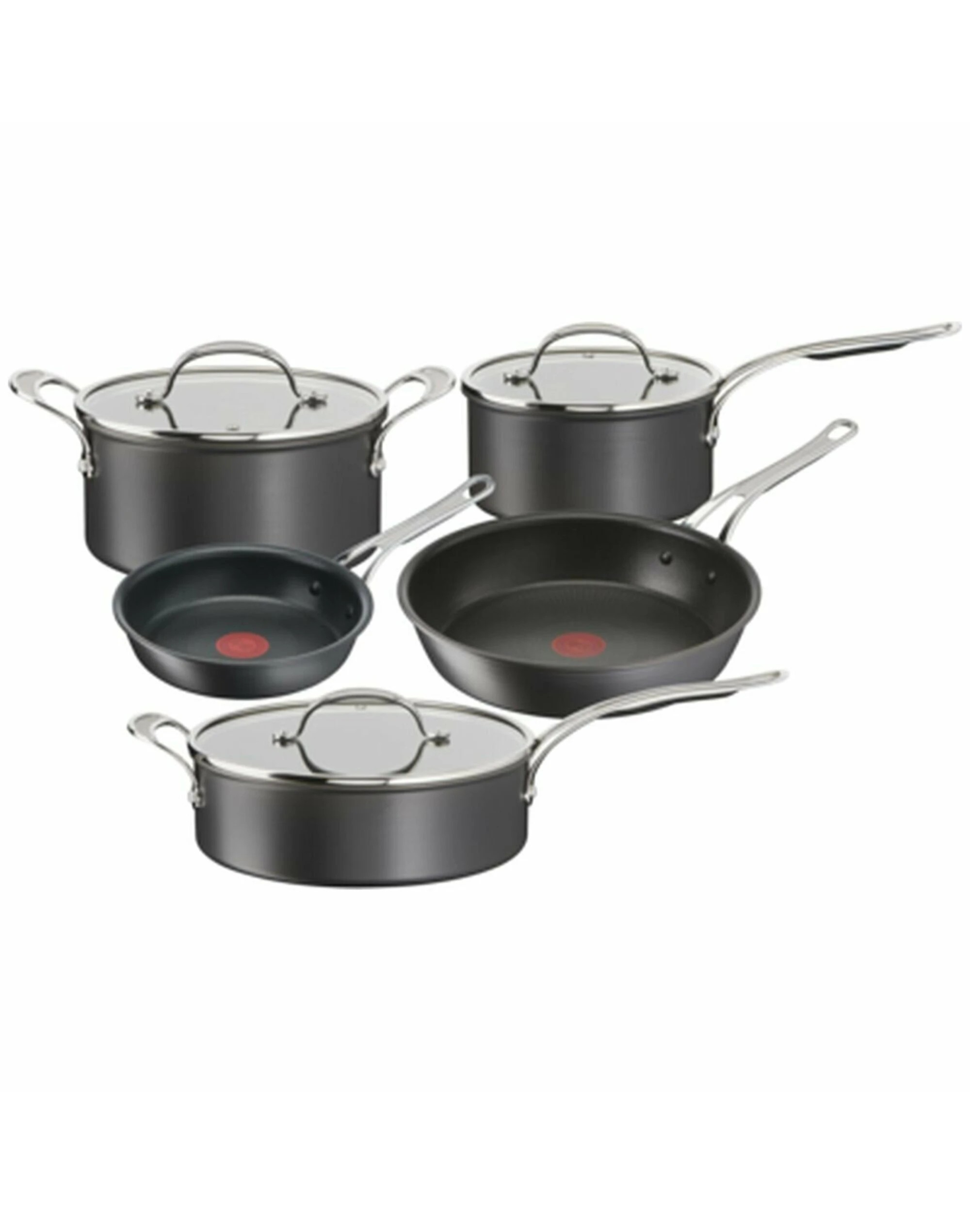 1 Tefal Jamie Oliver Cook's Classics Induction Non-Stick Hard Anodised 5 Piece Cookware Set, 1 of 5