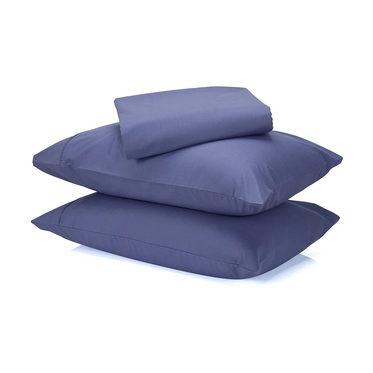 1 180 Thread Count Sheet Set - Queen Bed, Mid Blue, 1 of 7