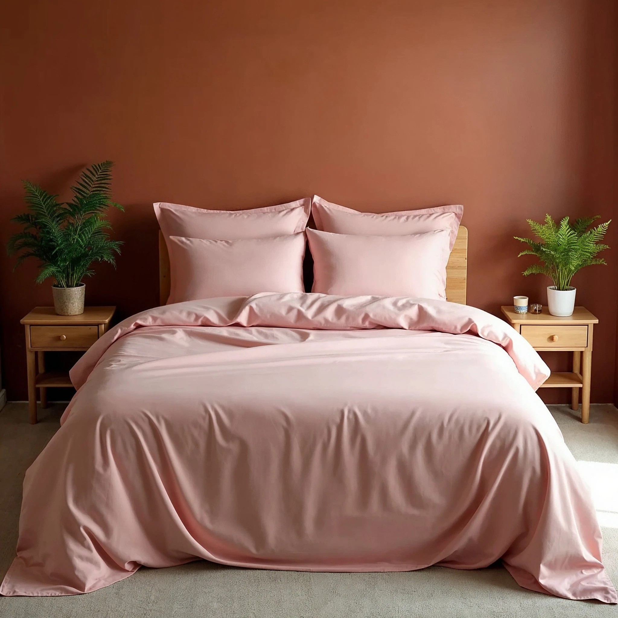 8 Royal Comfort 1000TC Bamboo Blend Sheet Pillowcase Set Ultra Soft - King Bed - Blue, 8 of 8