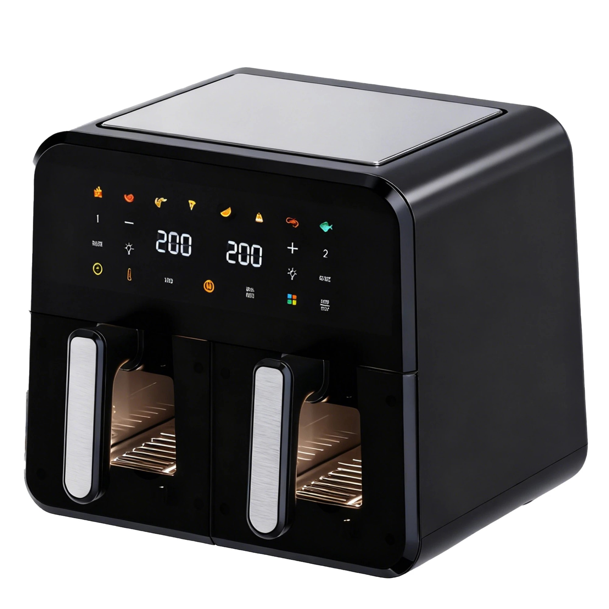 1 Spector 12L Air Fryers With Dual Baskets 8-In-1 Compact Oven In Colour - Black, 1 of 9