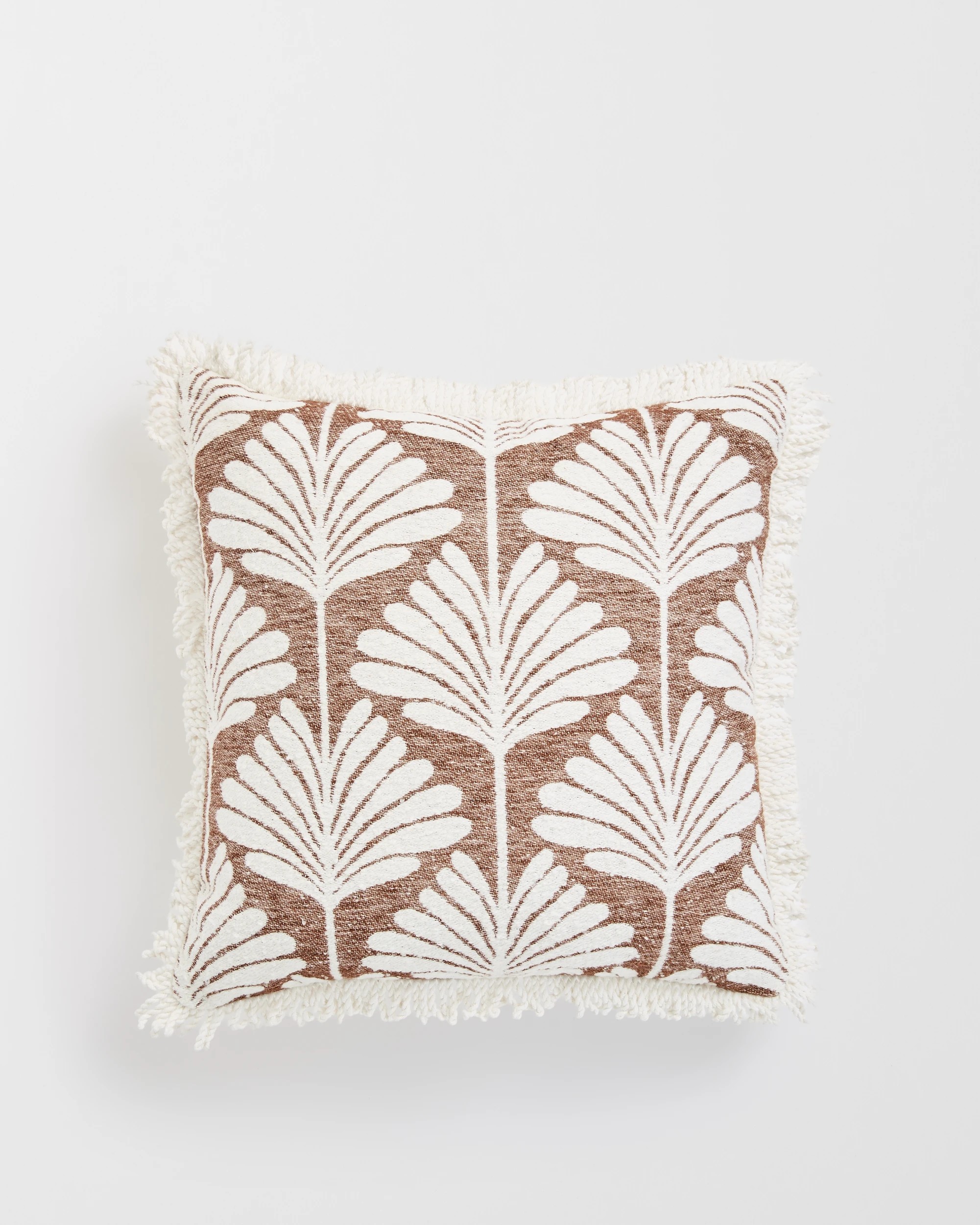 1 Target Chenille Jacquard Cushion - Brown, 1 of 2
