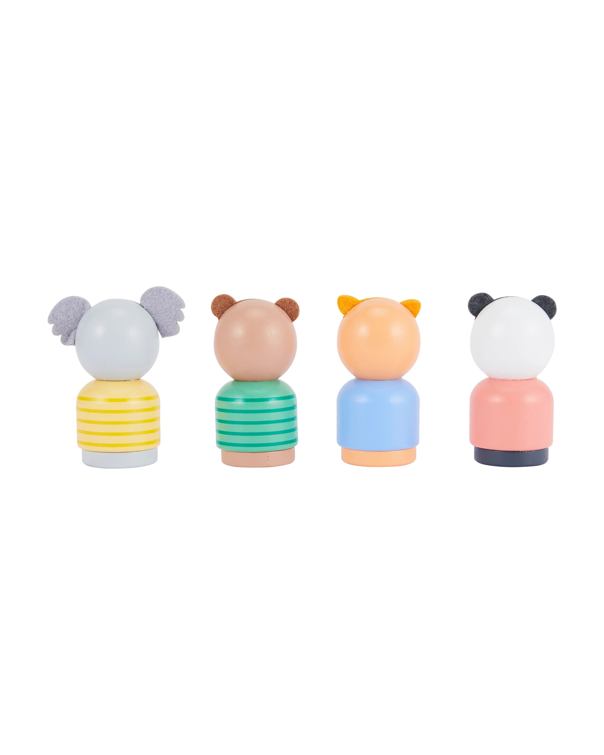 3 4 Piece Wooden Animals, 3 of 5