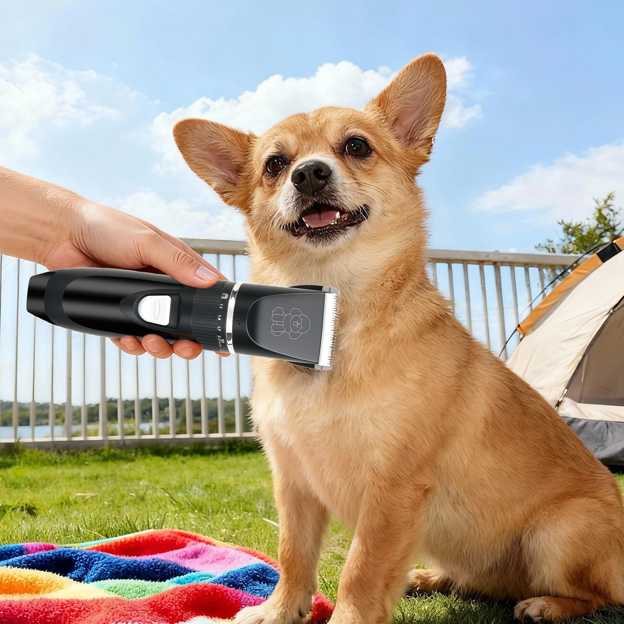 7 Pawz Dog Clippers Cordless Rechargeable Pet Grooming Kit In Colour - Black, 7 of 9
