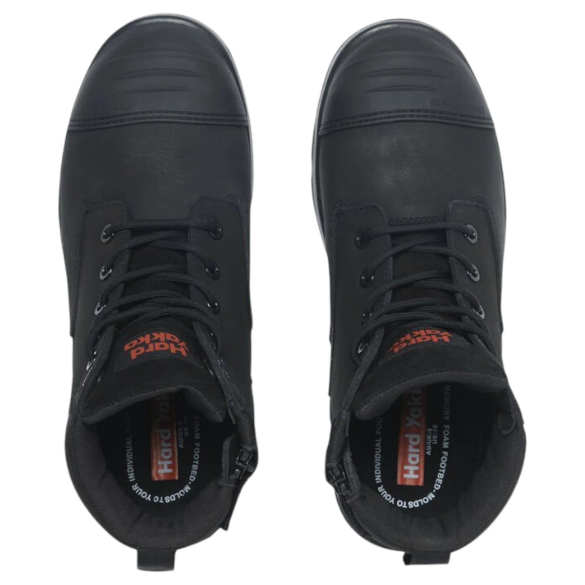 8 Hard Yakka Mens Toughmaxx 6z Steel Toe Safety Boot BLACK, 8 of 8
