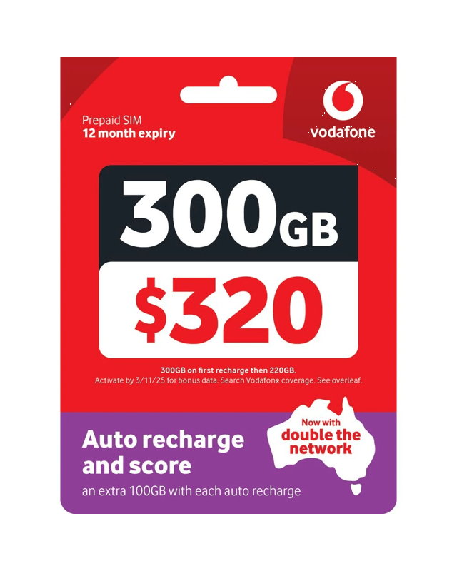 Vodafone $320 Prepaid Eco