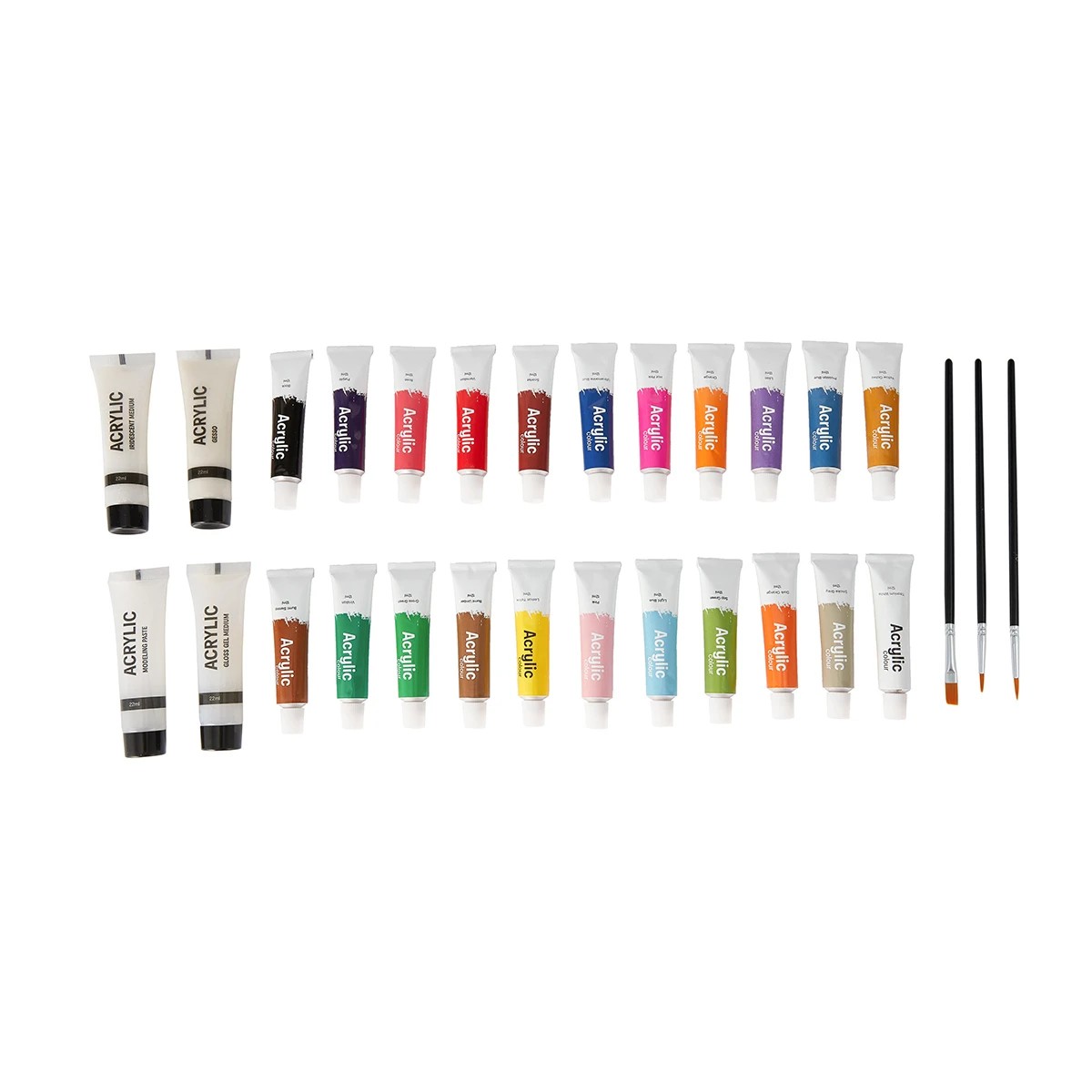 2 29 Pack Acrylic Paint and Medium Set, 2 of 10