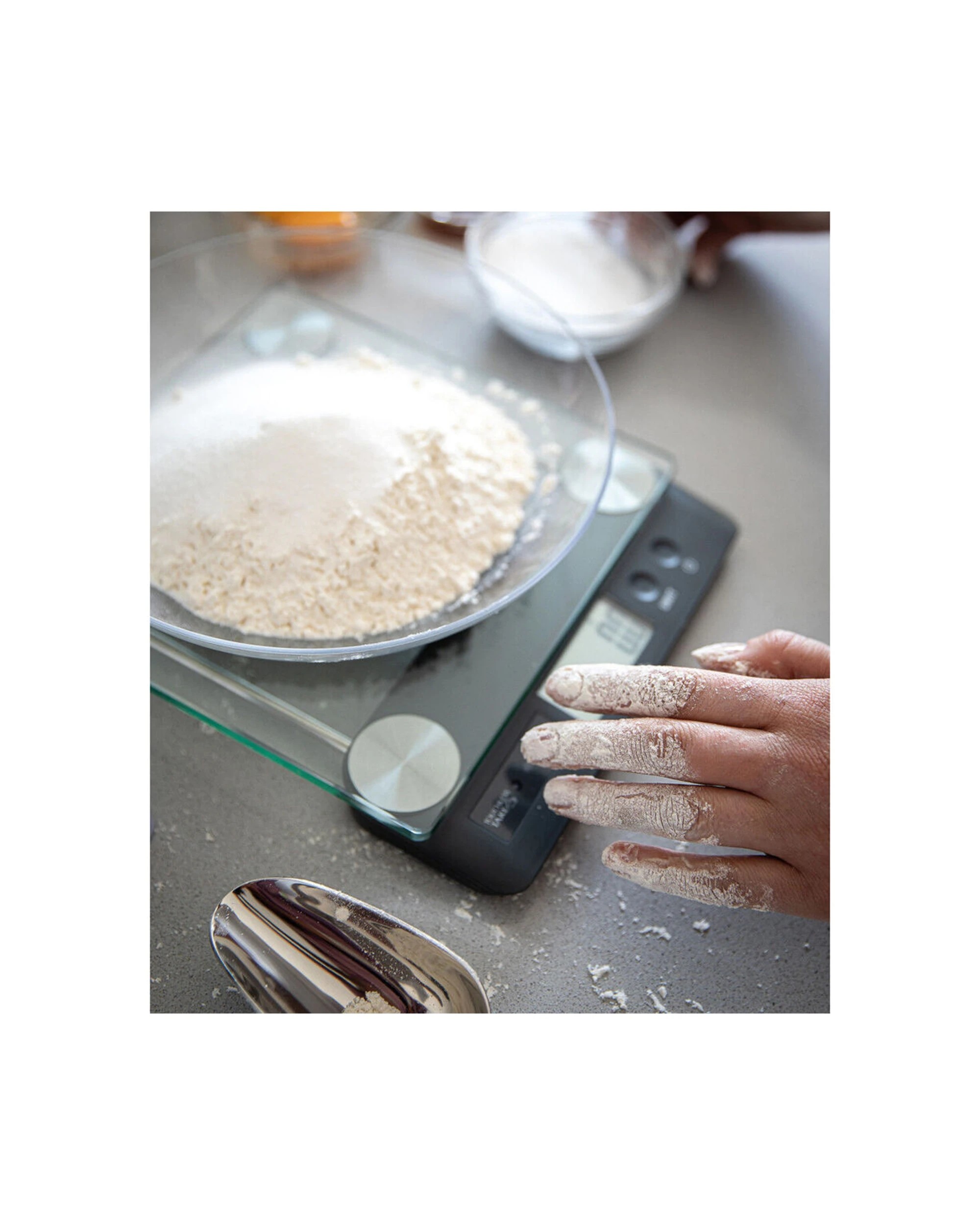 4 Taylor Glass Digital Kitchen Scale Touchless Tare 14.4kg - Multi, 4 of 6
