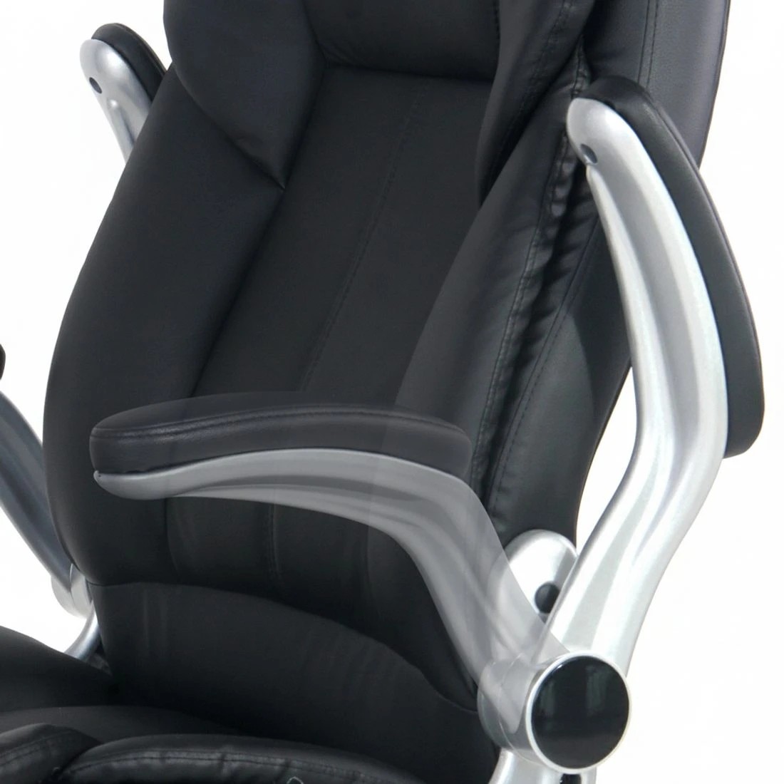 8 Artiss 8 Point Massage Office Chair PU Leather - Black, 8 of 8