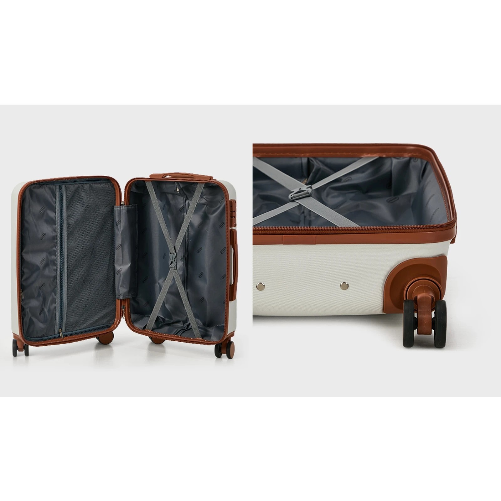 5 Mazam 3PCS Luggage Suitcase Trolley Set TSA Lock Hard Shell Case - White, 5 of 10