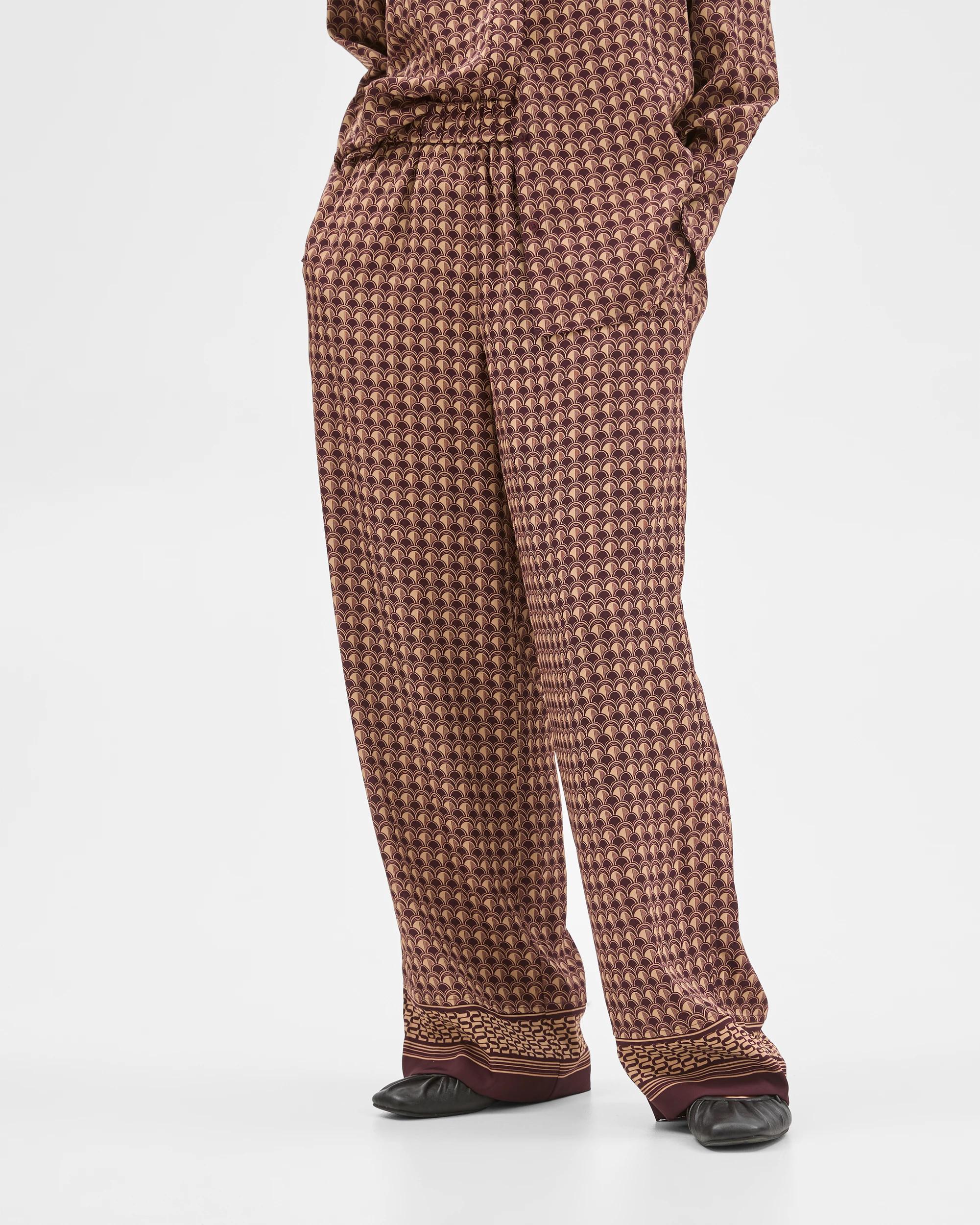 3 Preview Elastic Waist Wide Leg Pants PINOT GEO, 3 of 6