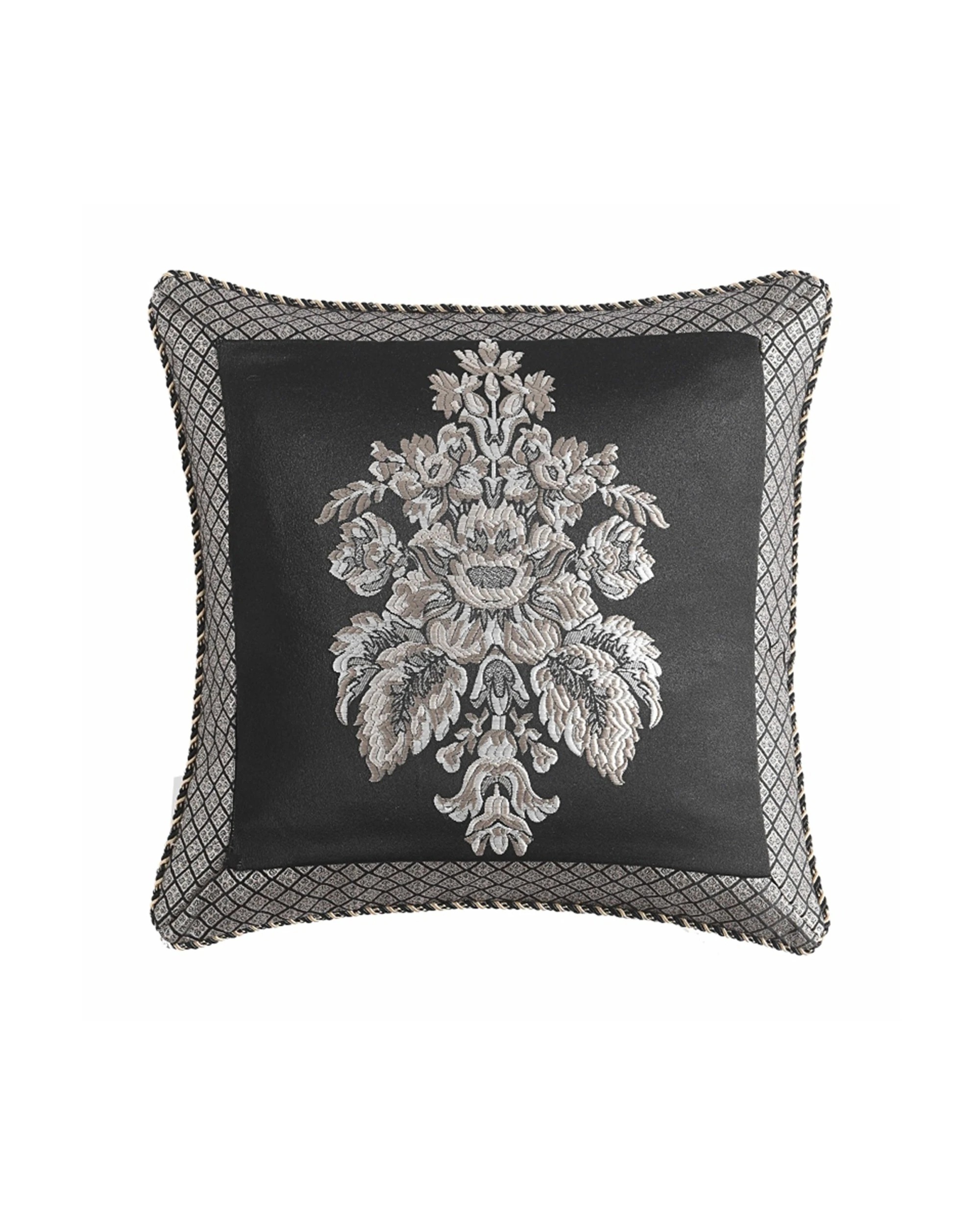 6 KG Linen Regalia Collection Greta Quilt Cover Set Jacquard Damask - Queen Bed - Multi, 6 of 6