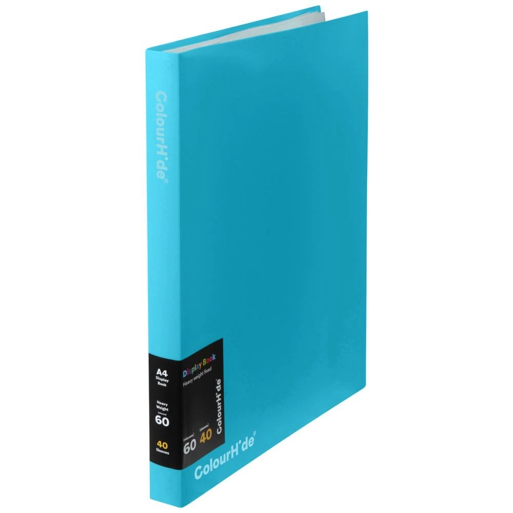 1 ColourHide Fixed Display Book Sky Blue 40 Pockets, 1 of 4