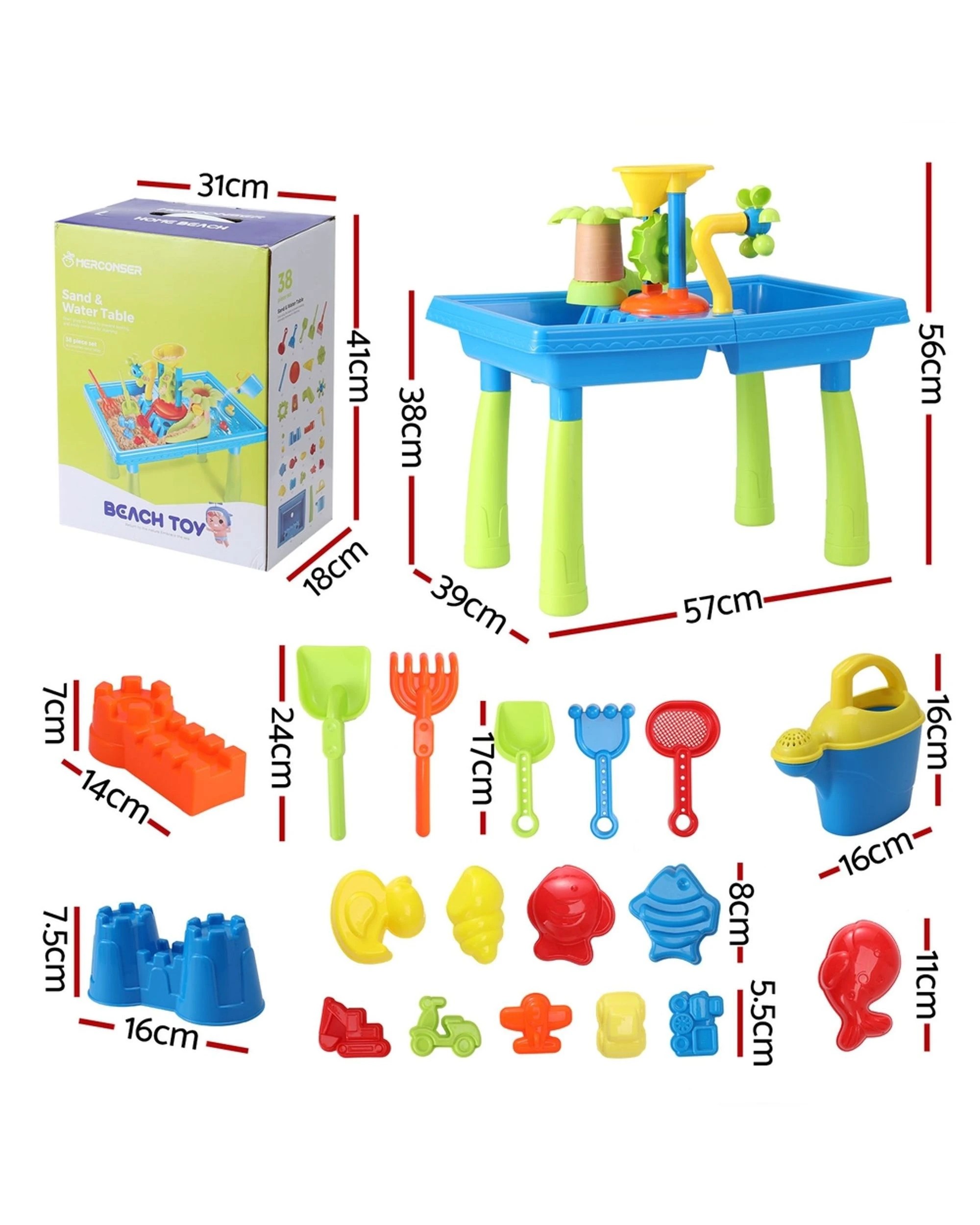 2 Keezi Kids Sand And Water Table
 - Blue, 2 of 3