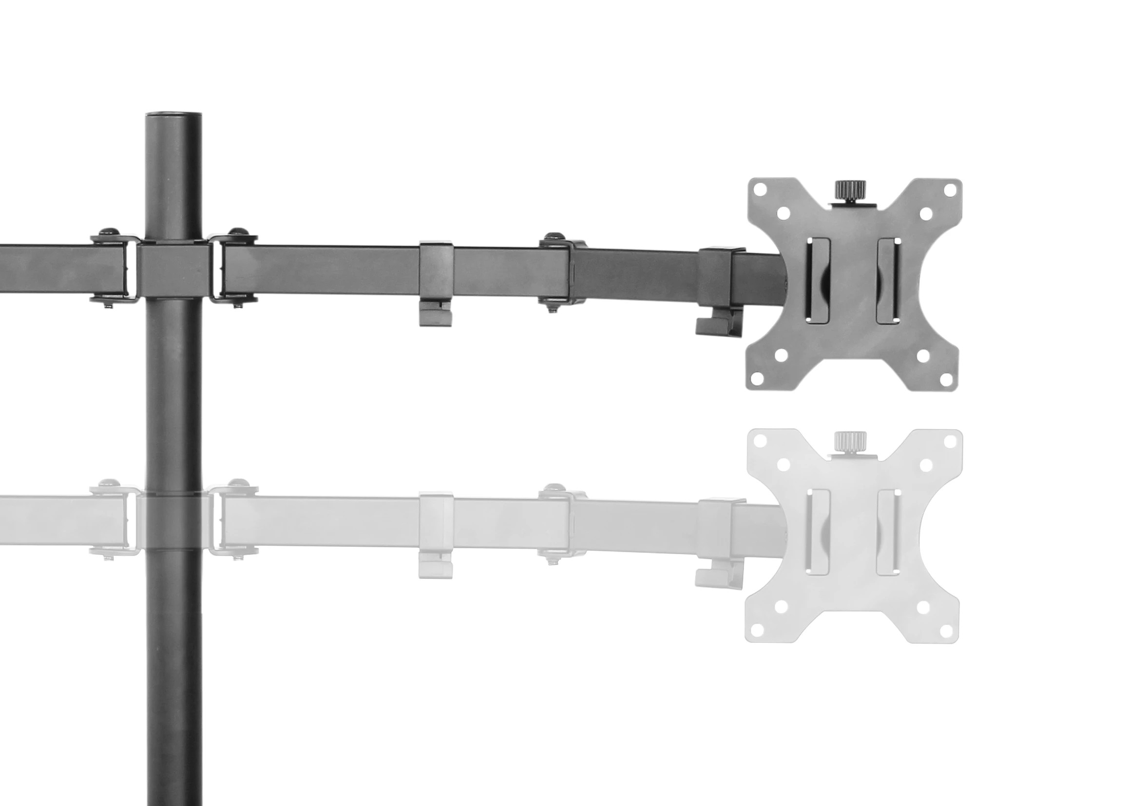 4 Brateck Double Joint Articulating Steel Dual Monitor Arm 13’’-32’’, 4 of 10