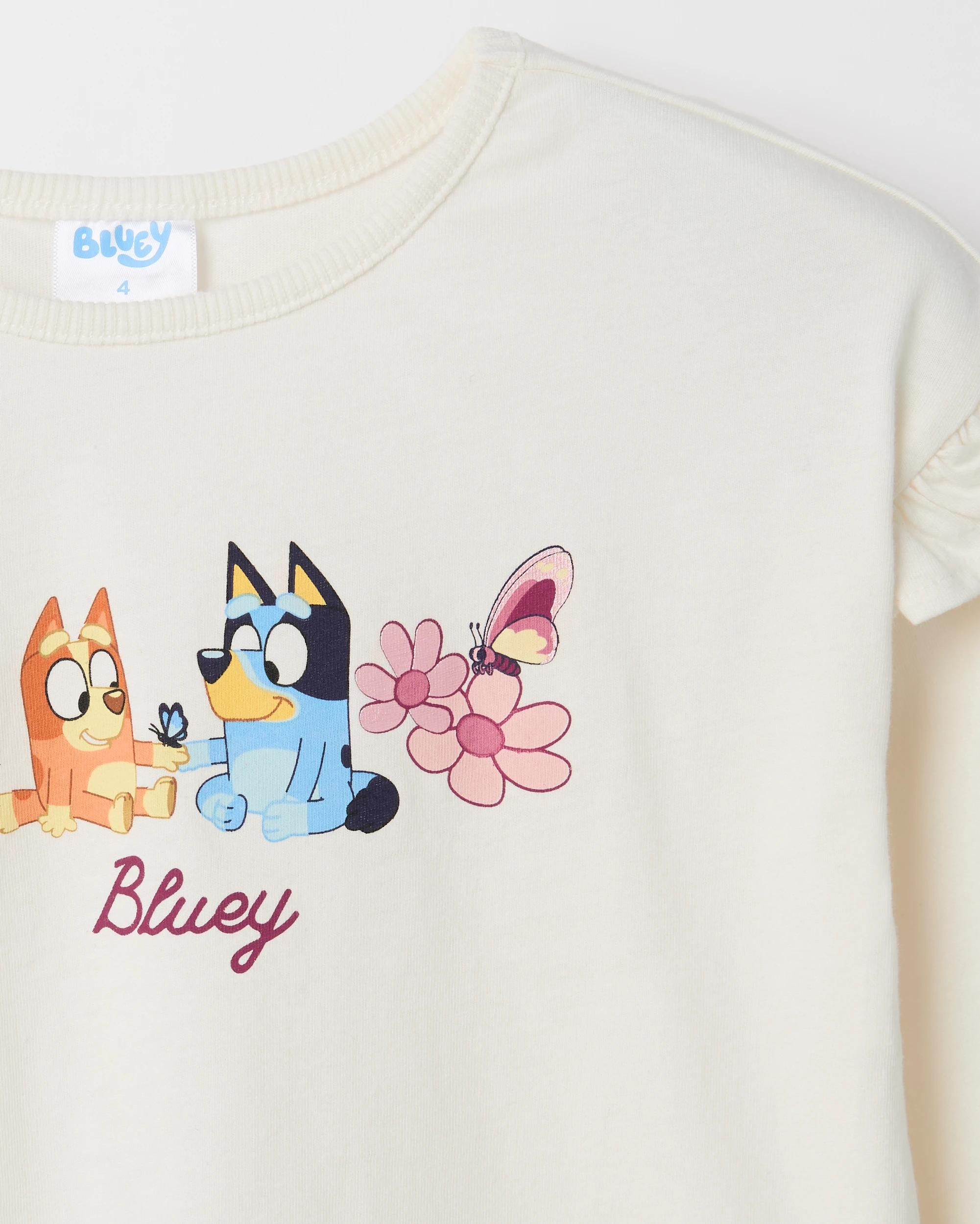2 Bluey Australian Cotton Fashion T-Shirt BLUEY WHITE, 2 of 2