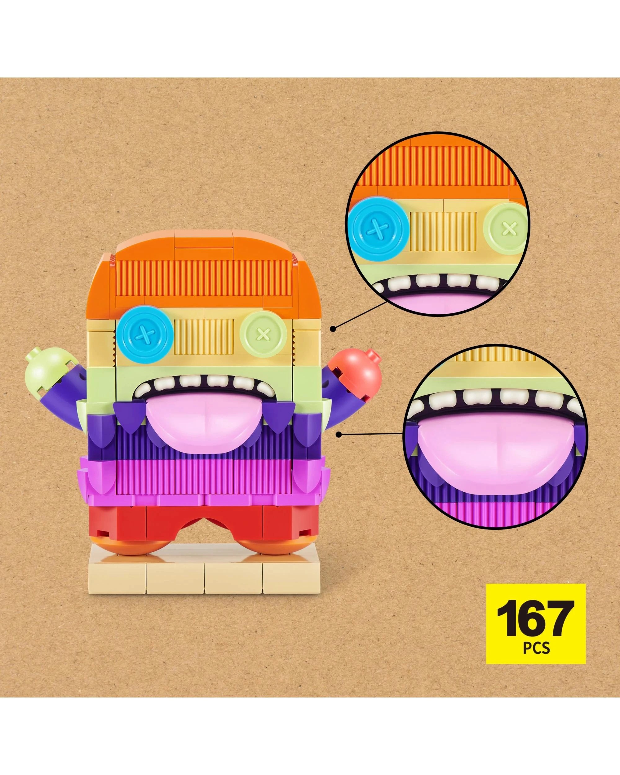 6 Max Build More Premium Fugglers Building Bricks Collection By Zuru - Assorted - Multi, 6 of 10