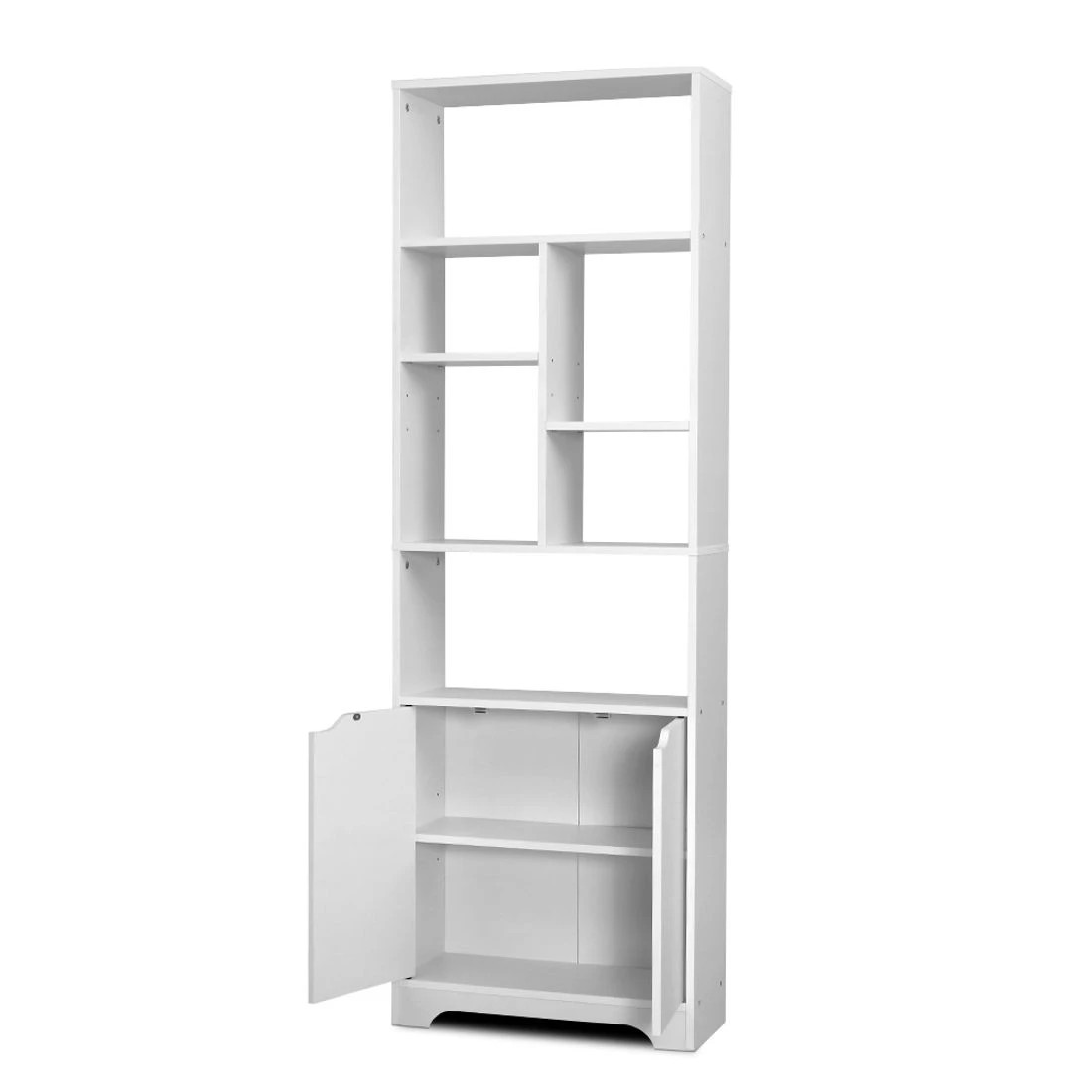 5 Artiss Bookshelf with Cabinetg - White, 5 of 8