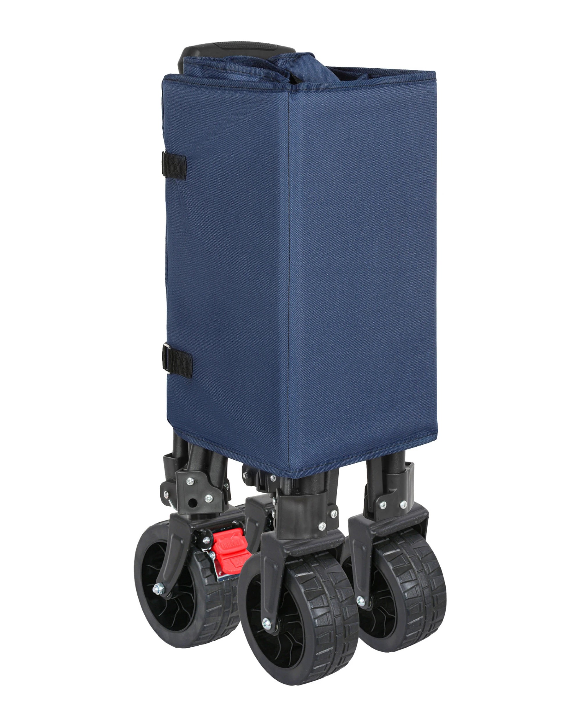 5 Wallaroo Collapsible 120L Camping Trolley Steel Frame Storage Gardening Picnic Cart - Blue, 5 of 8