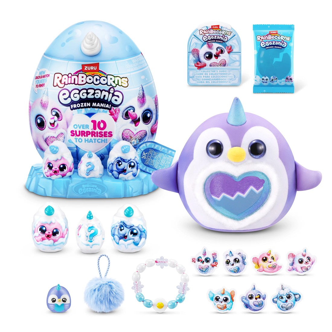 5 3 Pack Zuru Rainbocorns Eggzania Frozen Mania, 5 of 10