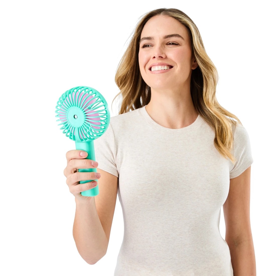 3 Handheld Fan - Green, 3 of 10