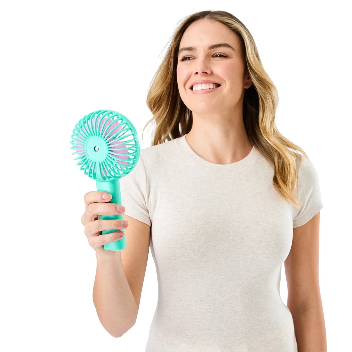 3 Handheld Fan - Green, 3 of 10