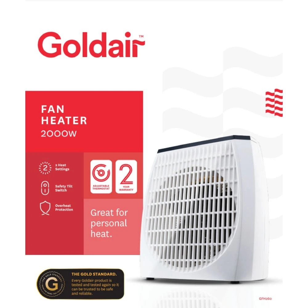 2 Goldair 2000W Upright Fan Heater, 2 of 3