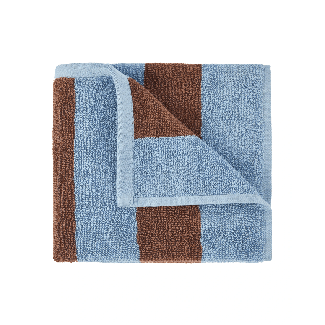 1 Stripe Cotton Hand Towel - Brown, 1 of 5