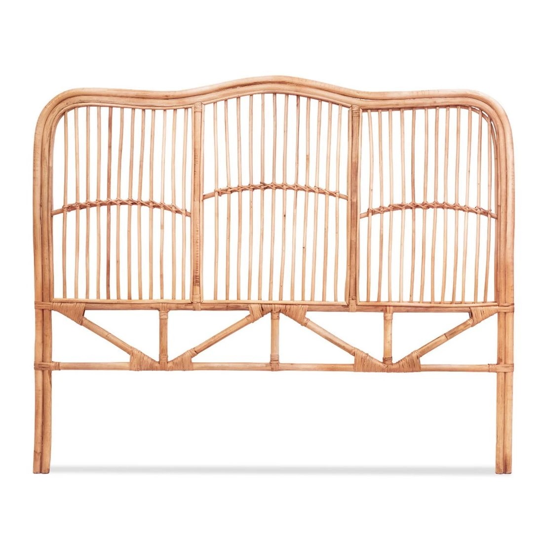 4 Artiss Bed Headboard Double Bedhead Rattan - NERO - Natural, 4 of 7