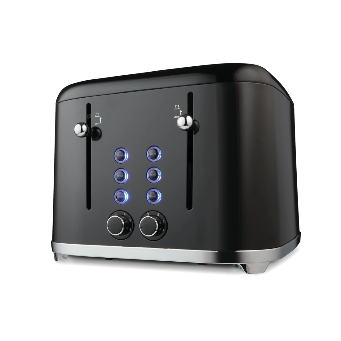 2 4 Slice Stainless Steel Toaster - Black, 2 of 8
