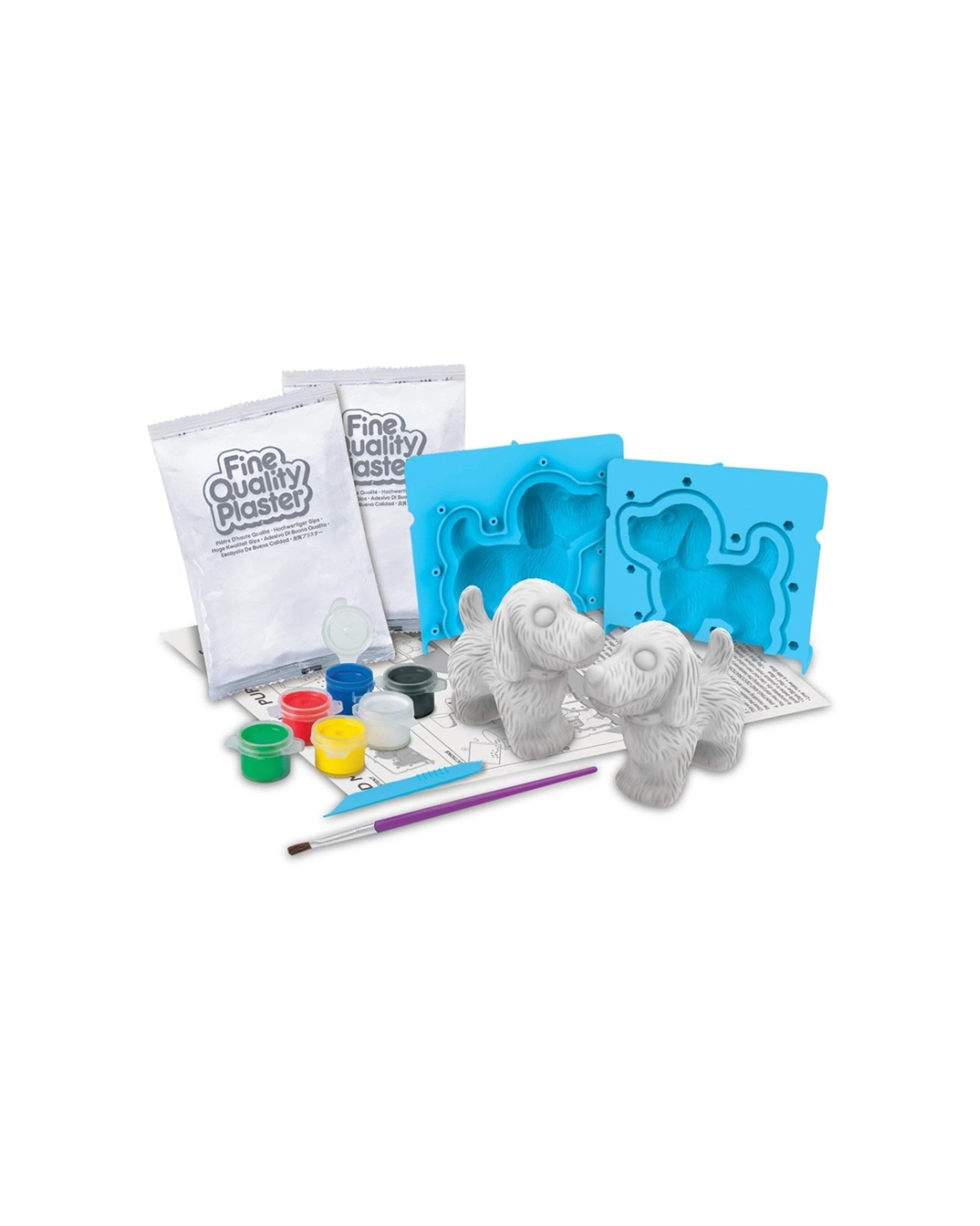 3 4M Mould & Paint 3D Puppy Dogs Kids Art Craft Colouring Fun Play Activity - Multi, 3 of 3