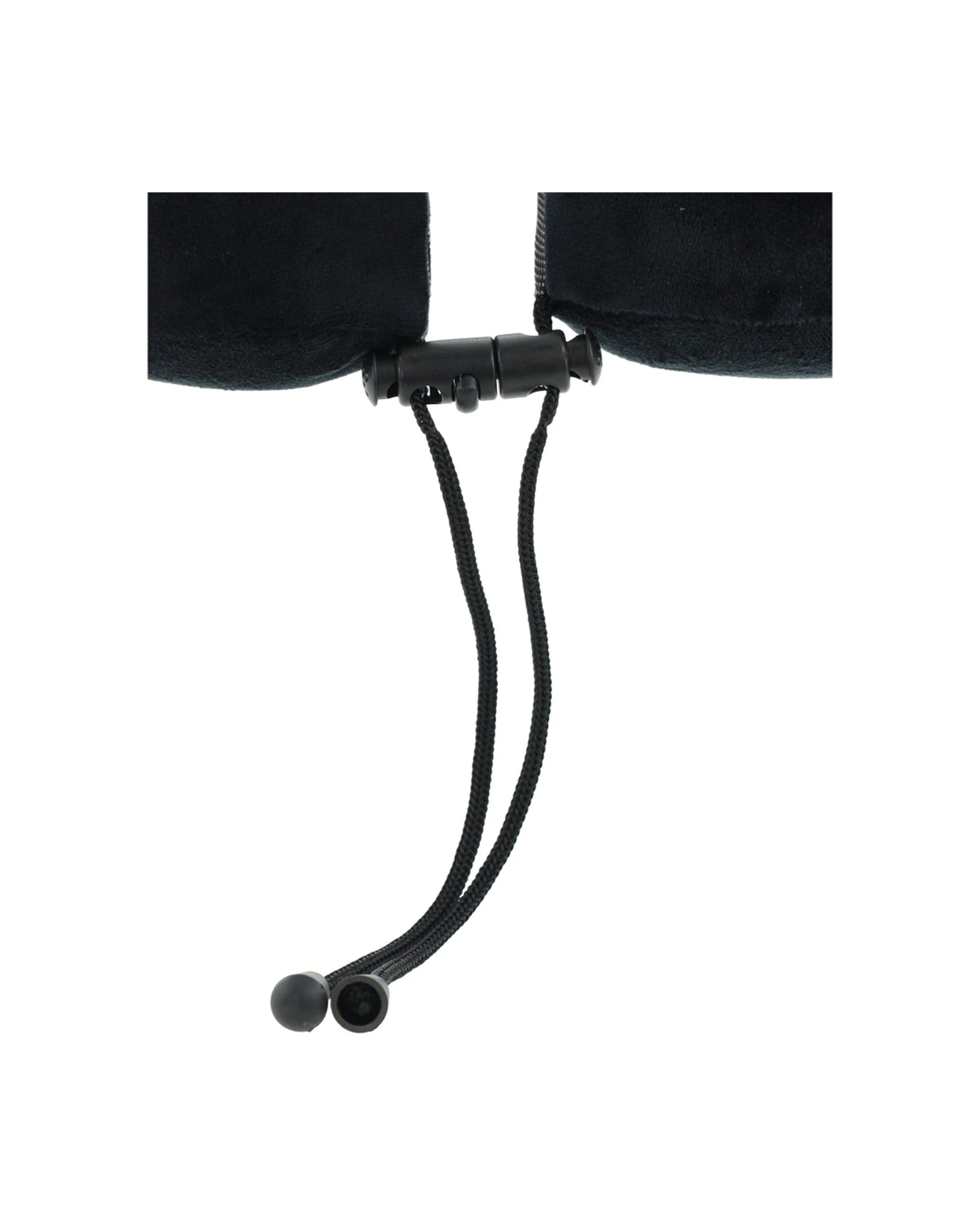 5 Milleni Travel Ergonomic Memory Foam Adjustable Soft Cover Neck Pillow - Black, 5 of 5