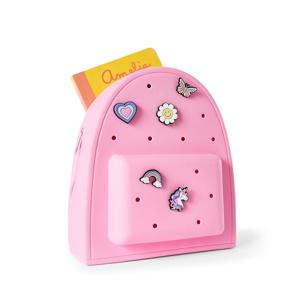 Mini Backpack with Charms - Pink