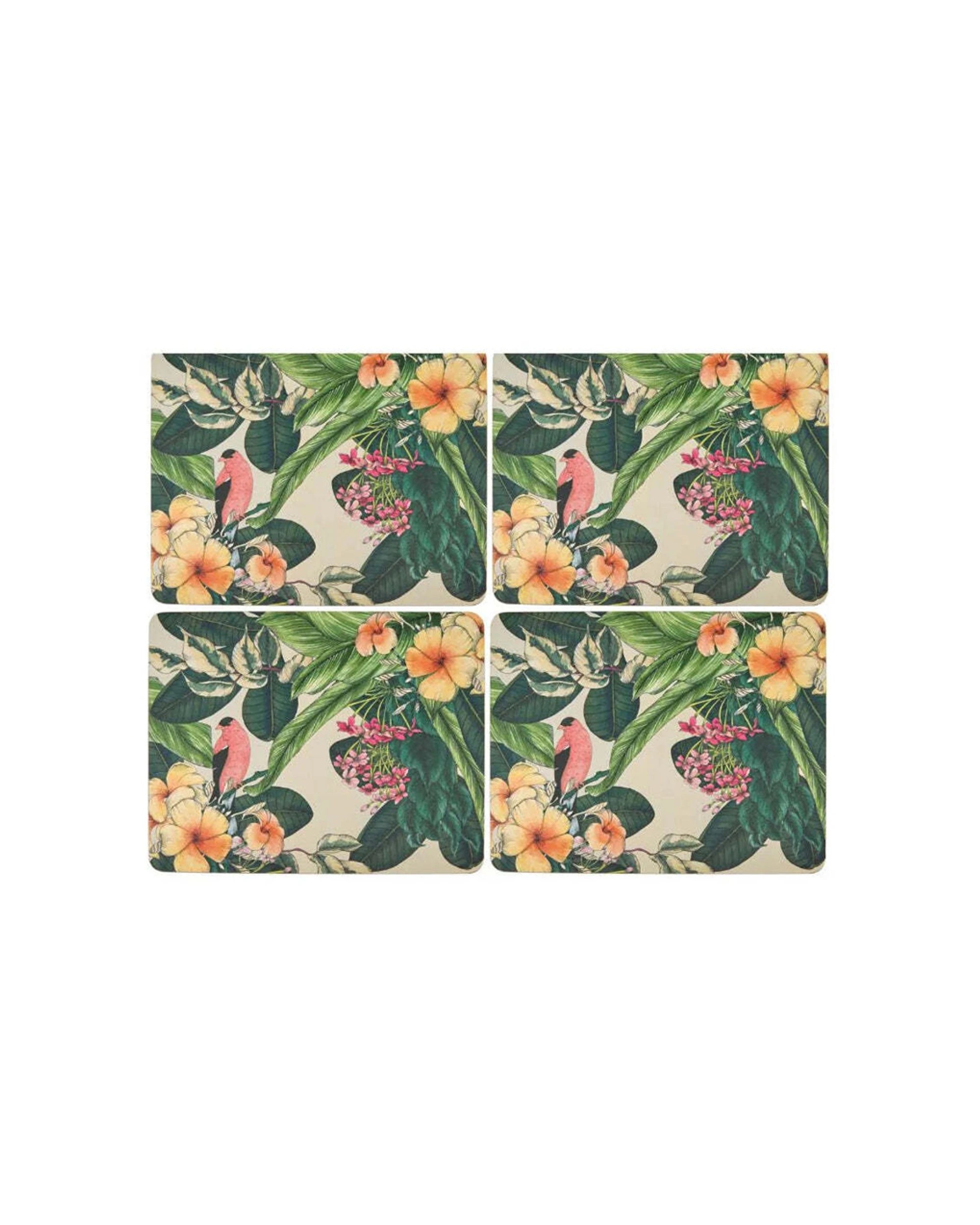 1 Maxwell And Williams The Blck Pen Frangipani Placemats 4 Piece Set Gift Box - Multi, 1 of 3