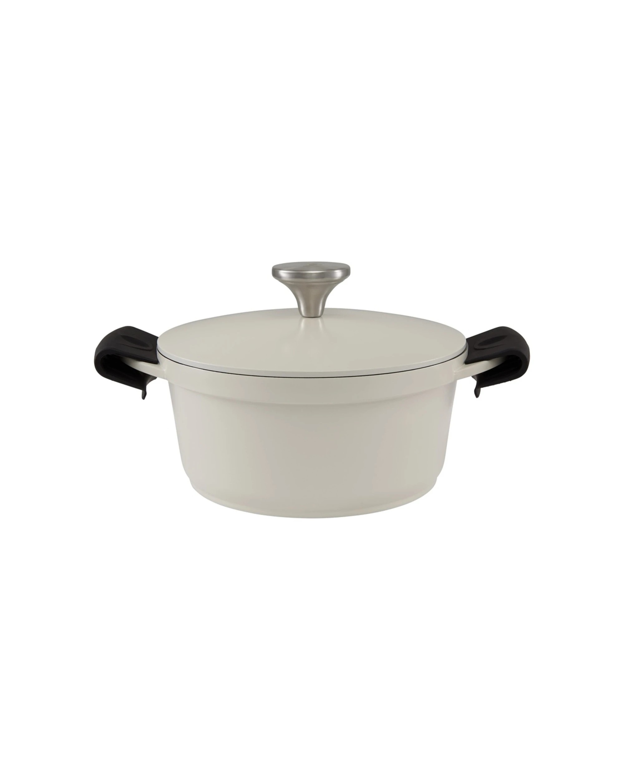 1 Maxwell And Williams Cast Lite Non Stick Casserole 20cm 2.4L Gift Boxed - Beige, 1 of 4