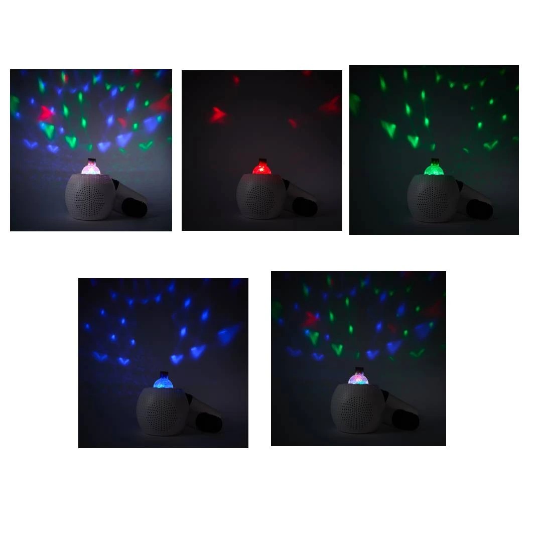 2 Karaoke Speaker with Light - White, 2 of 10