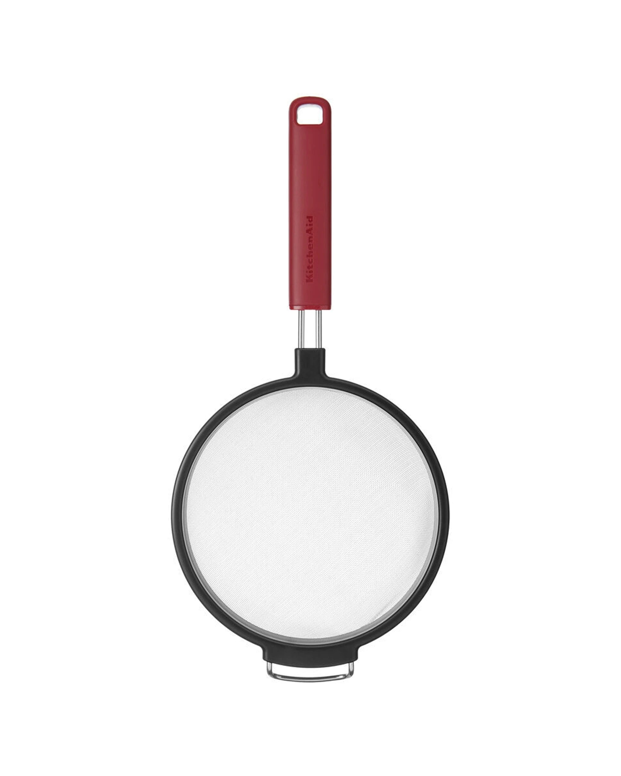 3 KitchenAid 2PK Classic Wire Mesh Sieve Strainer Cooking Utensil Ergonomic Handle - Red, 3 of 6