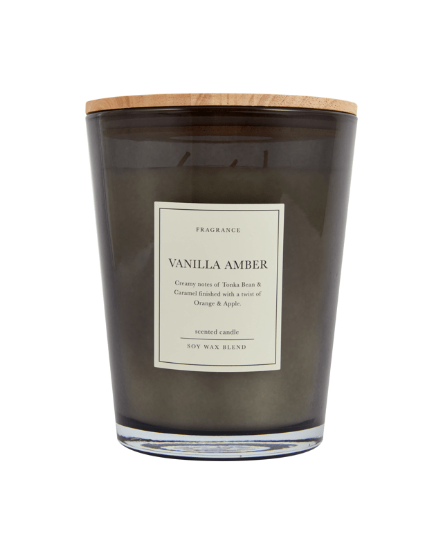 XL Vanilla Amber Soy Wax Blend Scented Ca